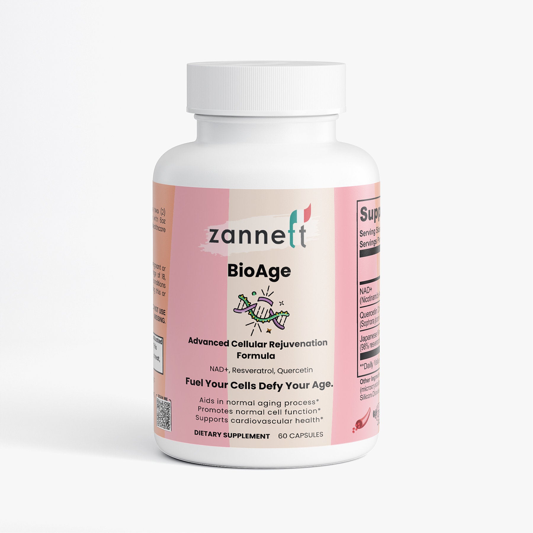 ZANNEFT NAD+ ENERGY BLEND - DAILY PERFORMANCE & WELLNESS SUPPORT