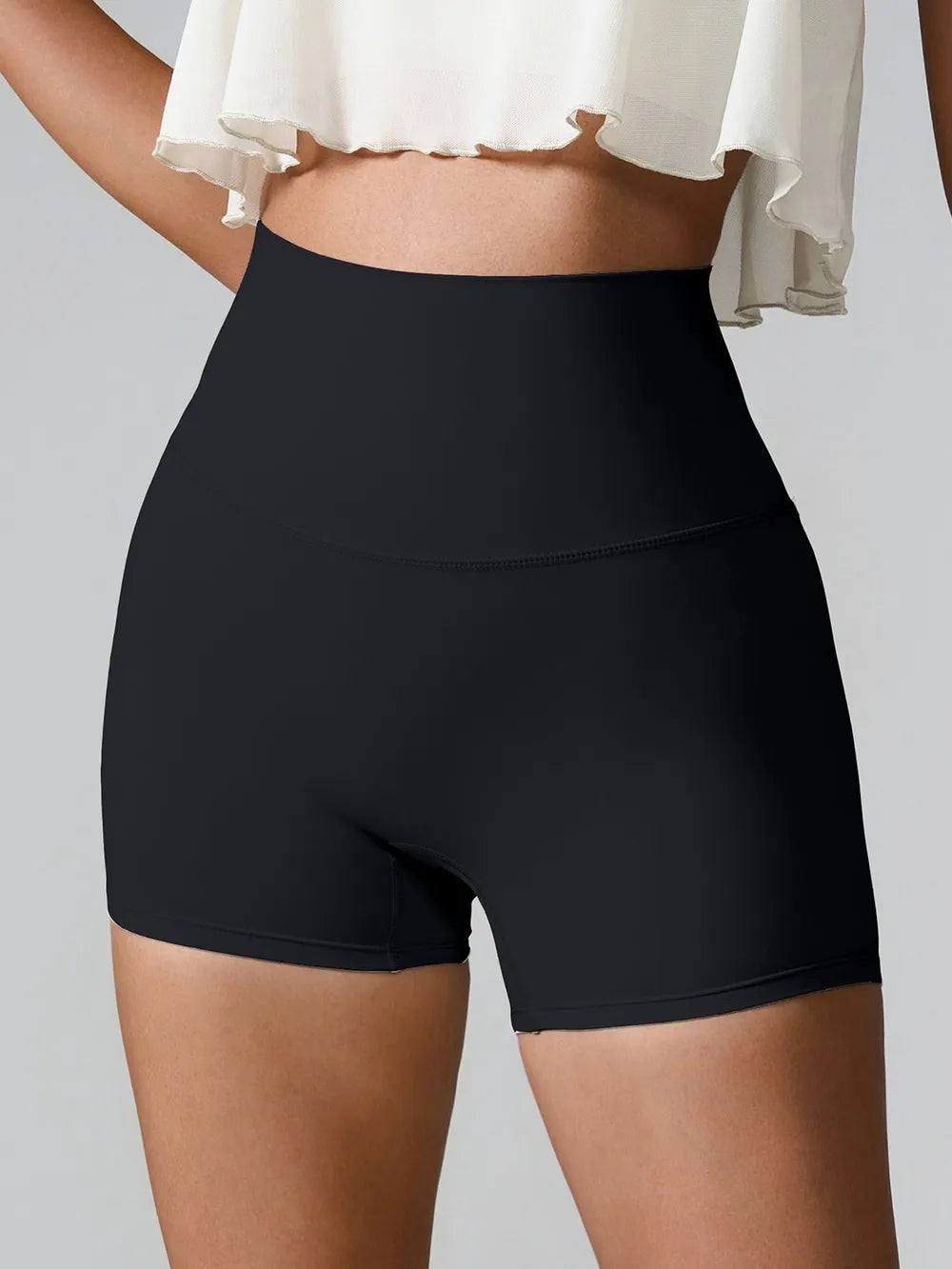 high waist running shorts for women – breathable and stretch-fit activewear.