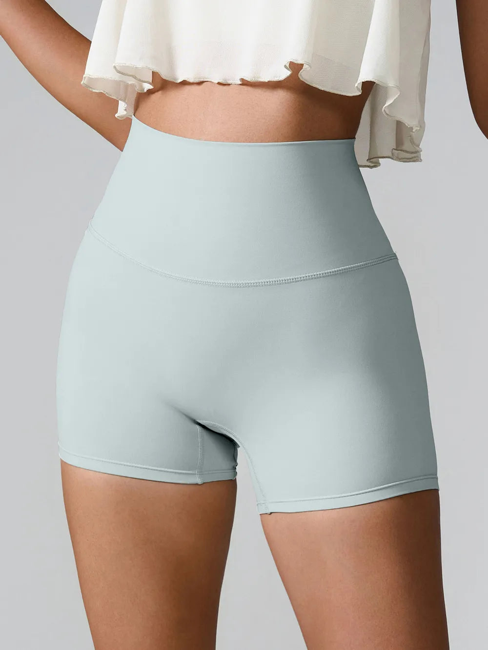 high waist running shorts for women – breathable and stretch-fit activewear.