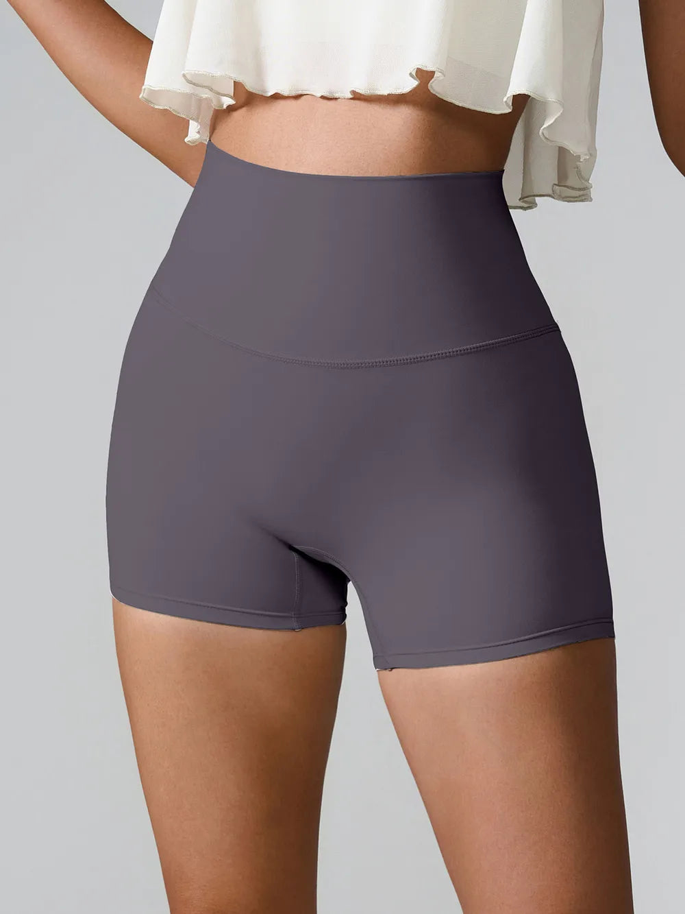 high waist running shorts for women – breathable and stretch-fit activewear.