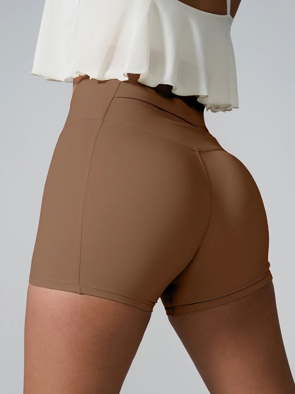 high waist running shorts for women – breathable and stretch-fit activewear.