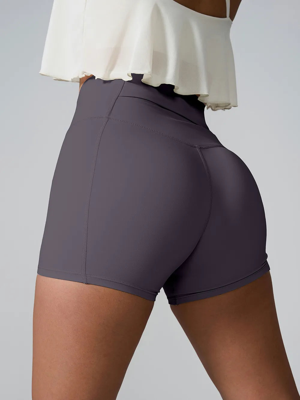 high waist running shorts for women – breathable and stretch-fit activewear.